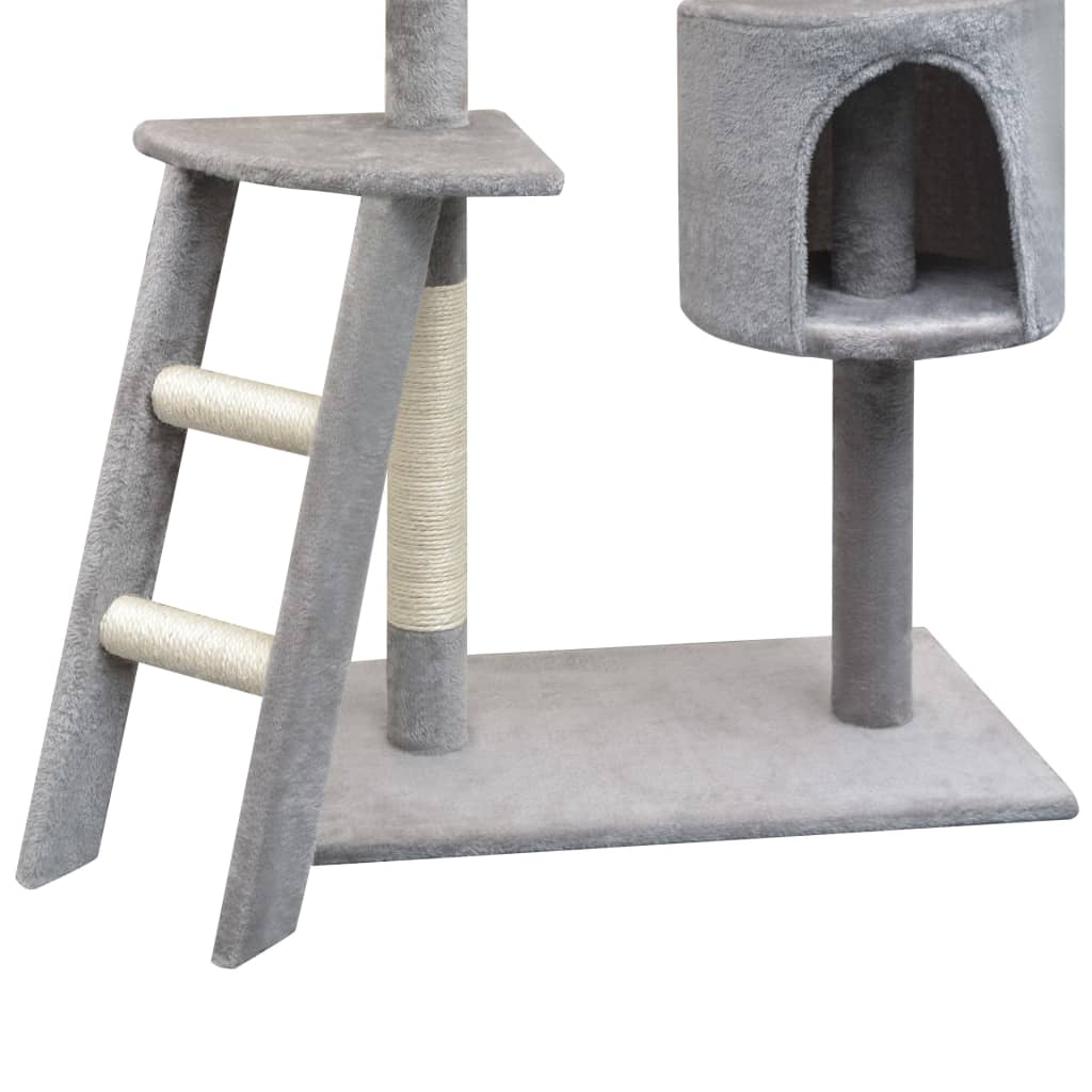 NNEVL Cat Tree with Sisal Scratching Posts 150 cm Grey