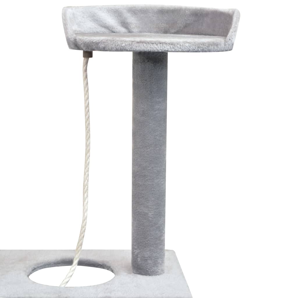 NNEVL Cat Tree with Sisal Scratching Posts 150 cm Grey