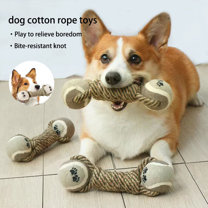 Interactive Cotton-Poly Tug Toy