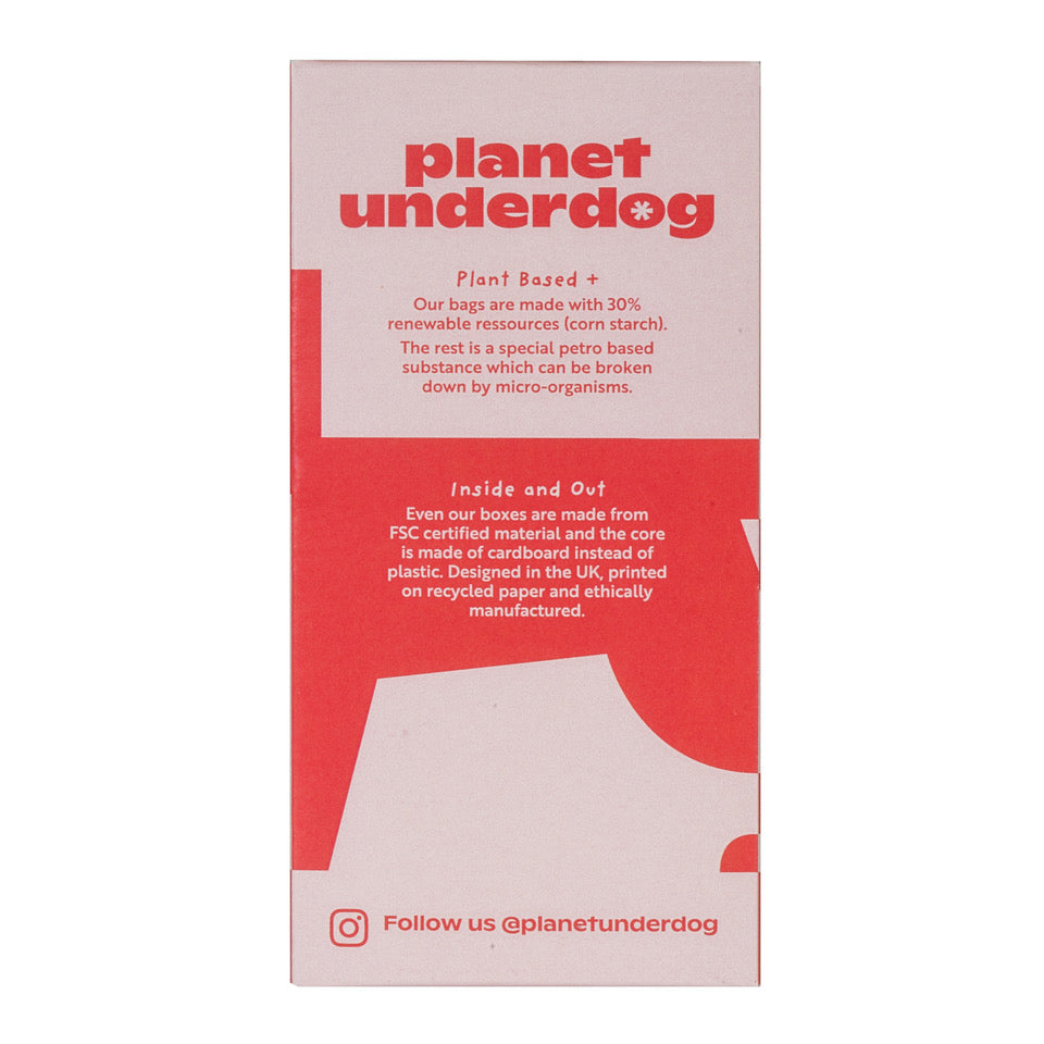 120 Planet Underdog Compostable Dog Poop Bags - Red Box