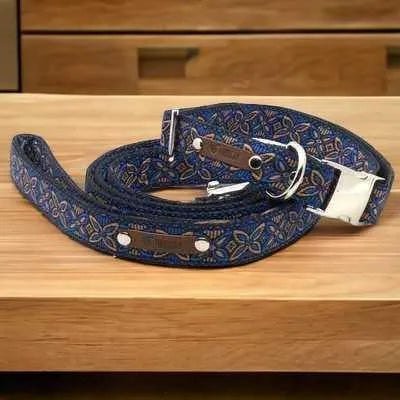 Finnigan's Big Breed Designer Dog Collar & Leash Set